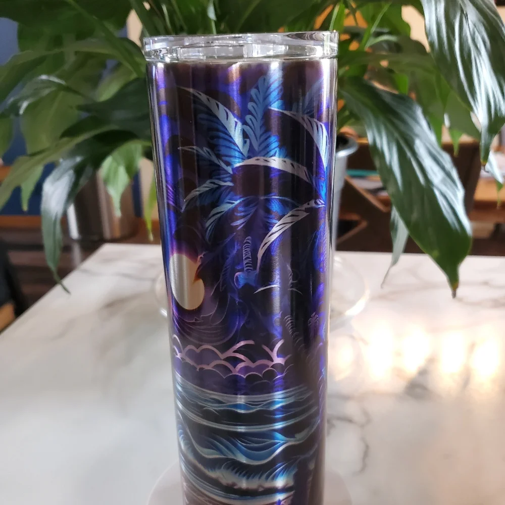Moonlight Palm Trees 30oz Tumbler 🎉sale